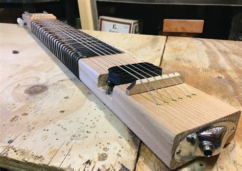 how to make a steel box guitar|2x4 steel guitar plans.